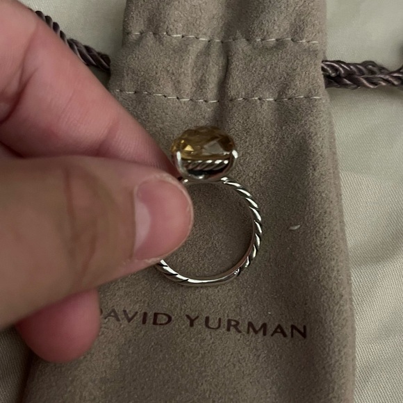 David Yurman Classic Cable Ring - cushion cut morganite size 8 - Picture 7 of 9